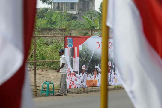 Jelang 17 Agustus, Poster HUT ke-75 Kemerdekaan RI Hiasi Tangsel