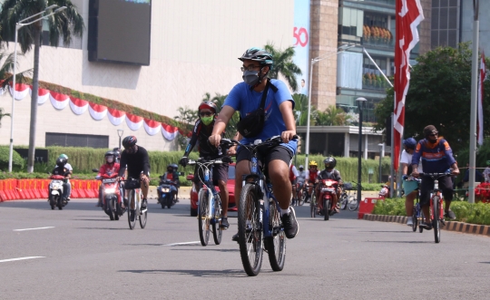 Hari Ini, 32 Jalur Khusus Bersepeda di Jakarta Ditiadakan
