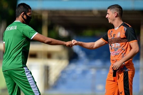 Intip Persiraja Banda Aceh Gelar Latihan dengan Protokol Kesehatan