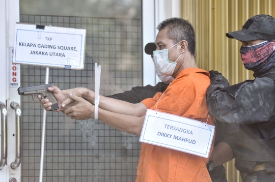 Rekonstruksi Pembunuhan Bos Pelayaran di Kelapa Gading