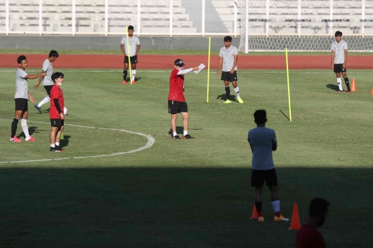 Latihan Timnas Indonesia U-19 Jelang Terbang ke Kroasia