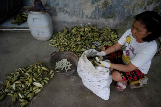 Intip Dapur Pengolahan Pisang Menjadi Keripik di Parung