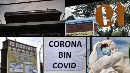 Kontradiktif Tugu Peti Mati Covid-19