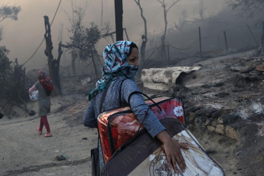 Kamp Penampungan Imigran di Yunani Ludes Terbakar