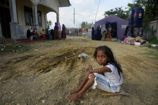 Kondisi Ratusan Imigran Rohingya Terdampar di Aceh