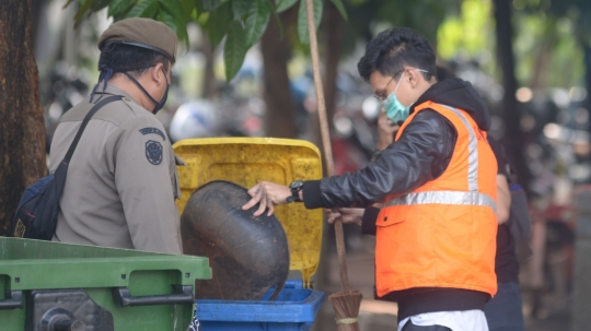 Operasi Yustisi Protokol Covid-19 di Bundaran HI