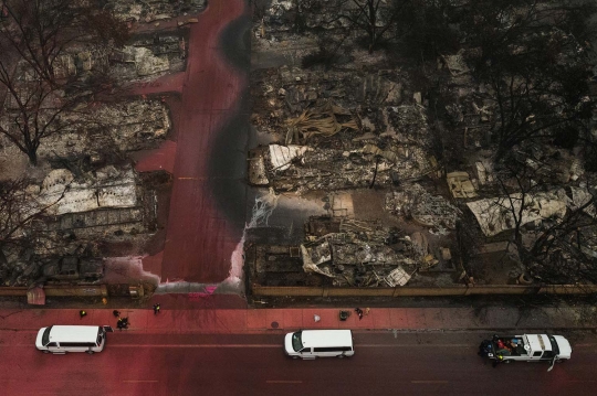 Ngeri, Ini Foto Udara Perumahan di AS yang Ludes Terbakar