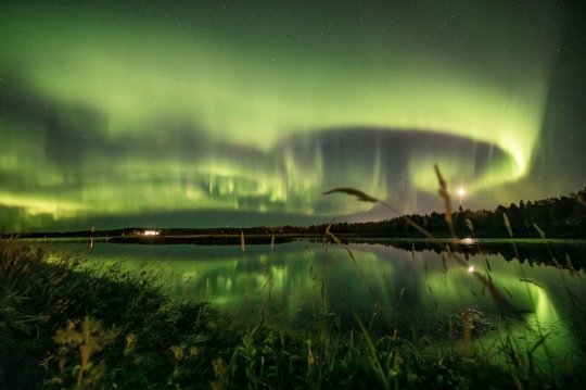 Keindahan Aurora di Finlandia