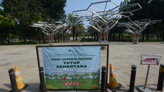 Lapangan Banteng Kembali Ditutup Bagi Pengunjung