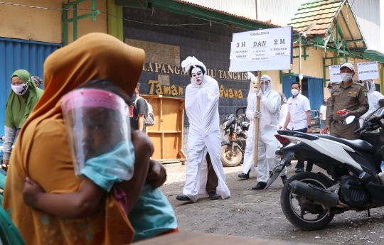 Kala Pocong Sosialisasikan Bahaya Covid-19