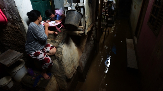 Pemukiman Warga di Kebon Pala Terendam Banjir
