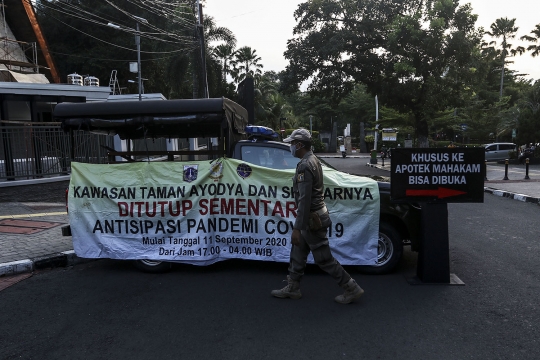 Kawasan Taman Ayodya dan Sekitar Mahakam ditutup