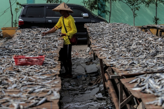 Geliat Penjualan Ikan Asin Tetap Tangguh di Tengah Pandemi