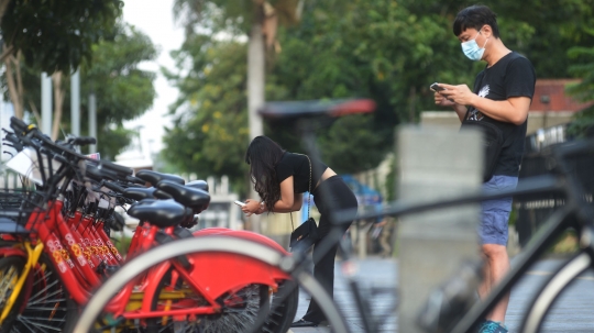 Pengetatan PSBB di Ibu Kota, Pengguna Sepeda Kian Ramai