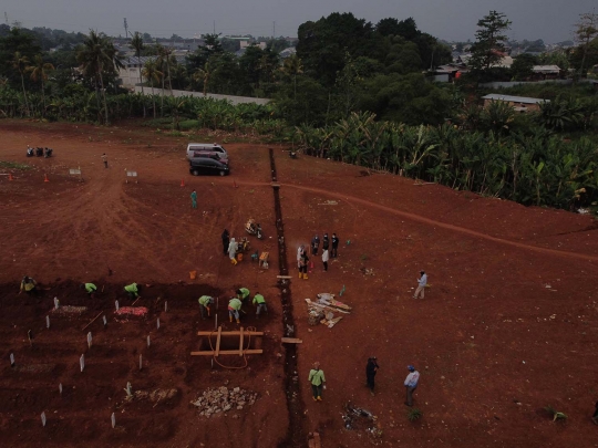 Melihat Area Baru Pemakaman dengan Protokol Covid-19