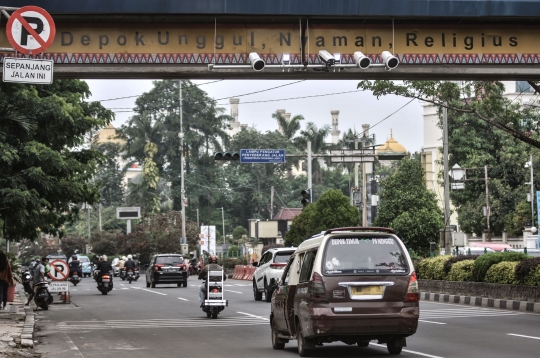 Uji Coba Tilang Elektronik di Depok