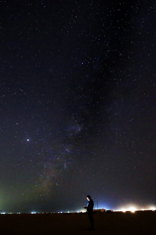 Indahnya Galaksi Bima Sakti di Atas Langit Kuwait