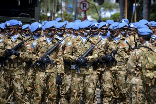 Tuntaskan Misi Perdamaian PBB, Ratusan Prajurit TNI Kembali ke Tanah Air