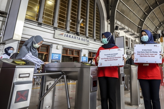 Antisipasi Lonjakan Penumpang, Stasiun Kereta Terapkan Protokol Kesehatan