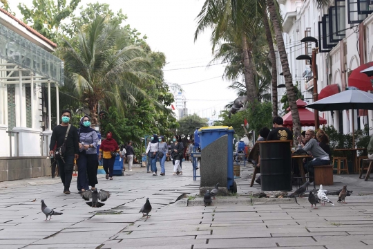 Libur Panjang di Masa PSBB Transisi, Kawasan Kota Tua Mulai Dipenuhi Wisatawan