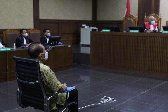 Ekspresi Djoko Tjandra Hadapi Dakwaan JPU