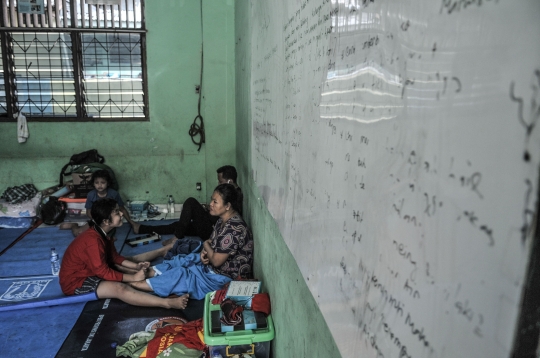 Korban Kebakaran Cideng Mengungsi di Gedung Sekolah