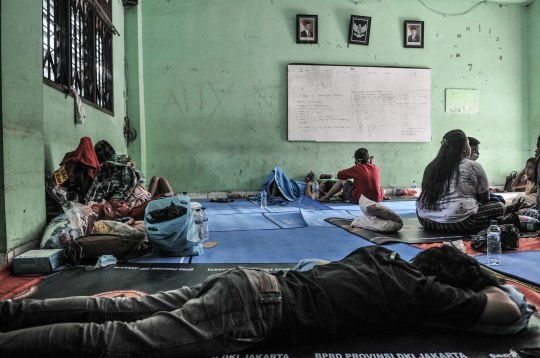 Korban Kebakaran Cideng Mengungsi di Gedung Sekolah