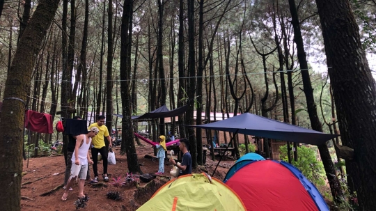 Pandemi Masih Mewabah, Kawasan Wisata Gunung Bunder Ramai Pengunjung