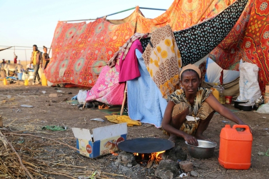 Potret Pengungsi Ethiopia di Sudan