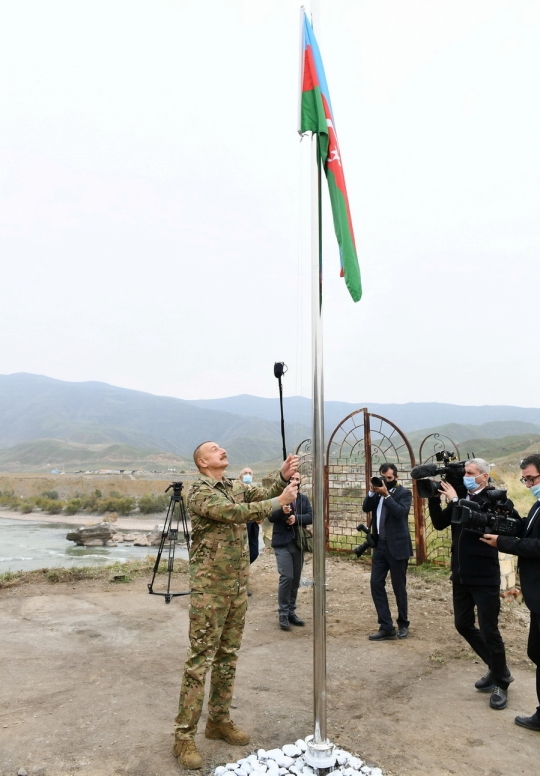 Menang Perang, Presiden Azerbaijan Tinjau Wilayah Nagorno-Karabakh