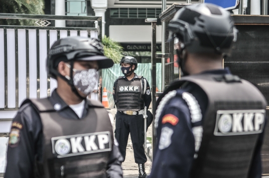 Penjagaan Ketat Gedung KKP usai OTT Menteri Edhy Prabowo
