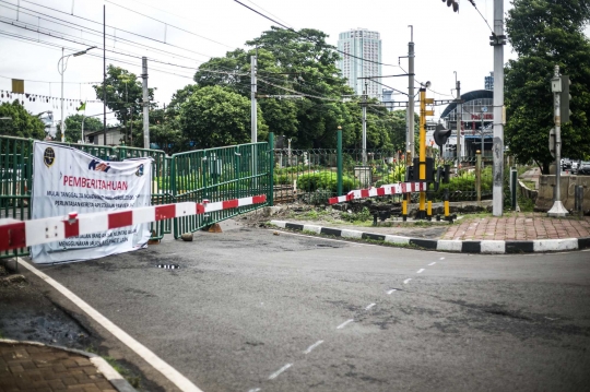 Penutupan Perlintasan Sebidang di Palmerah