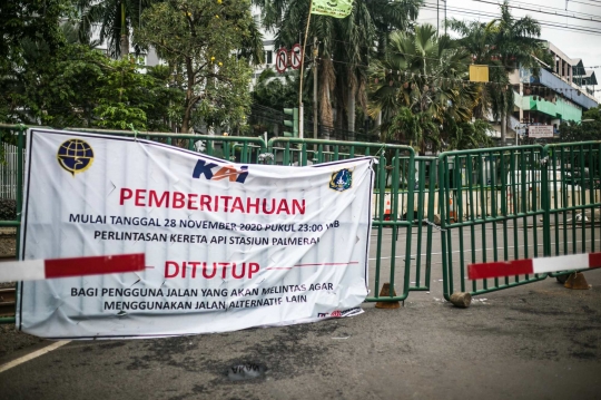 Penutupan Perlintasan Sebidang di Palmerah