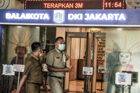 Suasana Balai Kota Usai Gubernur Anies Positif Covid-19