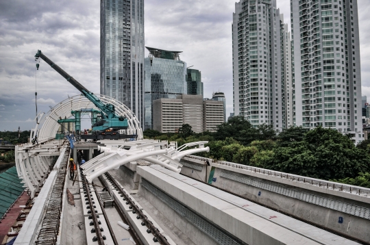 Progres LRT Jabodebek Capai 80 Persen