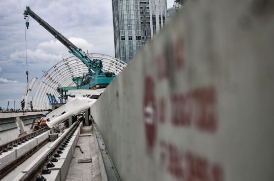 Progres LRT Jabodebek Capai 80 Persen