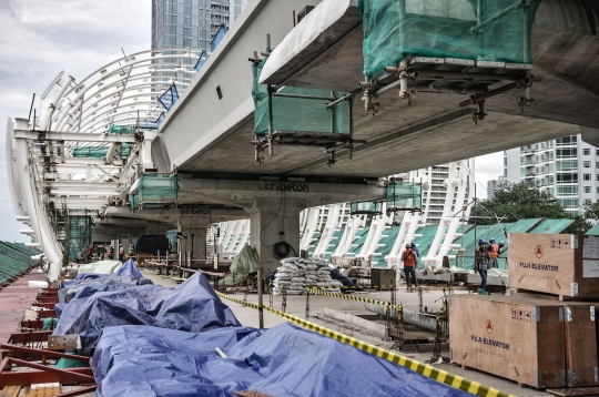 Progres LRT Jabodebek Capai 80 Persen