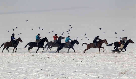 Keseruan Kok-Boru, Olahraga Berkuda Tradisional dari Kirgistan