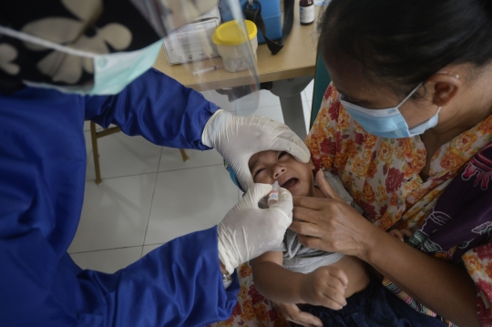 Reaksi Anak-Anak Saat Divaksin Campak Hingga Polio