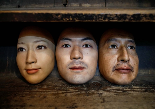 Super Realistik, Pria Jepang Bikin Topeng Mirip Wajah Asli