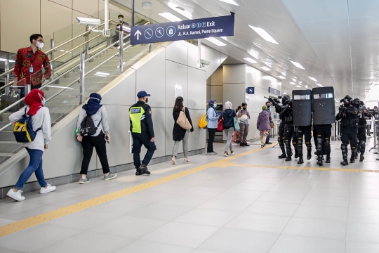 Aksi Penyelamatan Sandera di Stasiun MRT Lebak Bulus