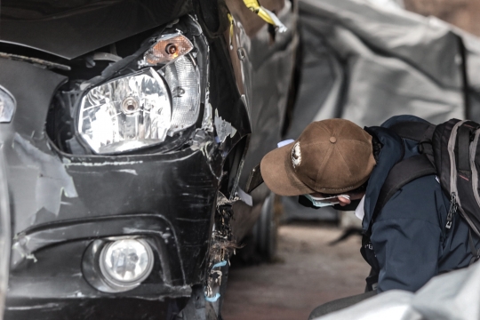 Kondisi Mobil yang Dikendarai 6 Anggota Laskar FPI