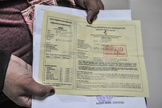 Pemeriksaan Surat Rapid Test bagi Penumpang Kapal