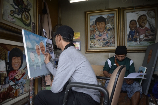 Seniman Lukis Kembali Bangkit di Tengah Pandemi