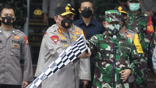 Pelepasan Ribuan Personel TNI-Polri untuk Amankan Jakarta