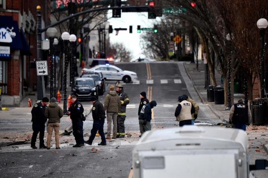 Ledakan Diduga Bom Guncang Nashville saat Natal