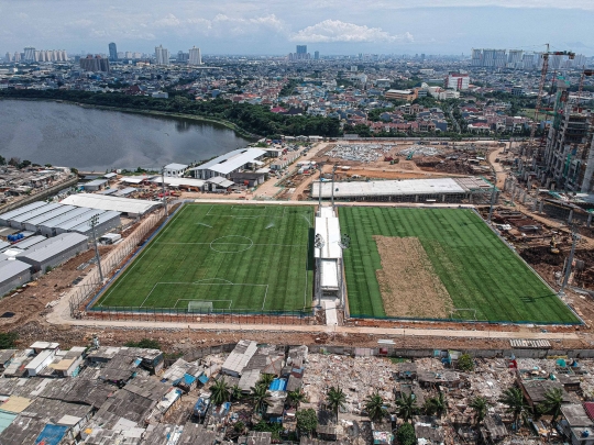 Penampakan Lapangan Latih Jakarta International Stadium Usai Diresmikan