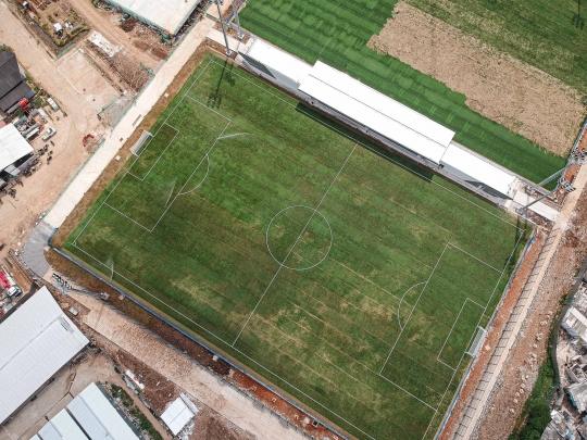 Penampakan Lapangan Latih Jakarta International Stadium Usai Diresmikan