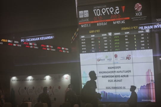 IHSG Akhir Tahun Ditutup Melemah