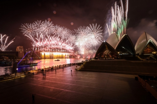 Suasana Perayaan Tahun Baru di Australia